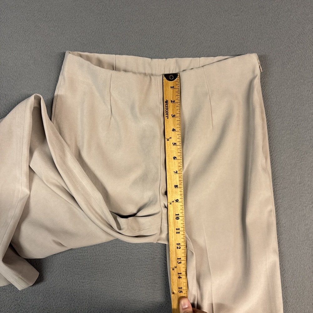 J Jill Pants Womens 6 Beige Wearever Smooth Classic Slim Leg Side Zip Stretch - Picture 5 of 12